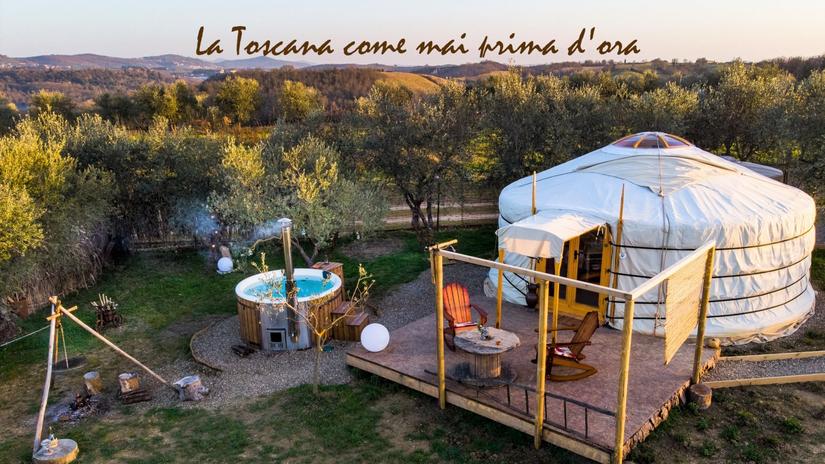 Gamping in Toscana